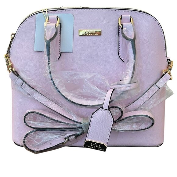 Trina Turk Light Pink Handbag With Crossbody Strap Medium NWT $98 - Picture 1 of 8